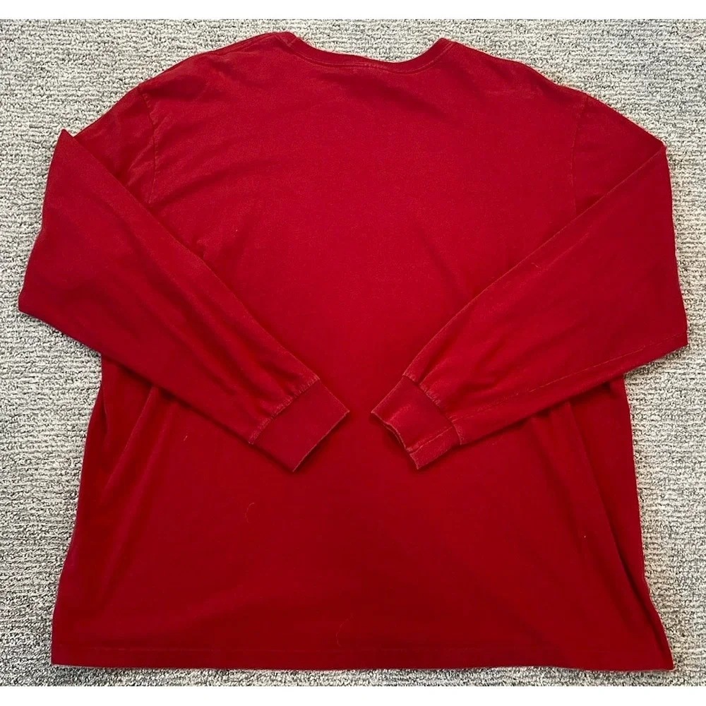 Vintage Polo Ralph Lauren Mens 2XL Red Long Sleeve T-shirt Pony